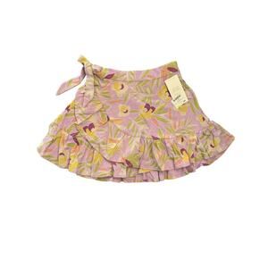 NWT! Tea Violet Floral Wrap Skirt. Size 4.